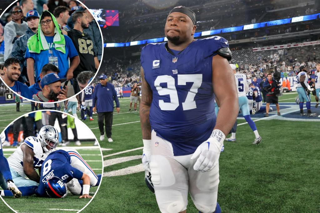 Cowboys rip error-prone Giants 40-0 for worst shutout loss in the series  between NFC East rivals