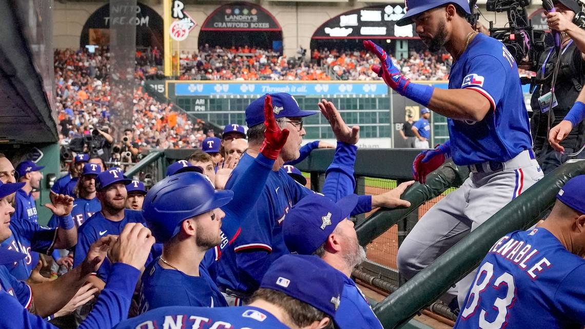 Montgomery shuts out Astros, Taveras homers as Rangers get 2-0 win in Game  1 of ALCS - NBC Sports