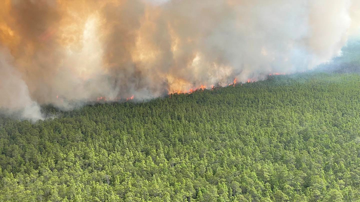 Wildfire in central Wisconsin has spread to 800 acres, officials say