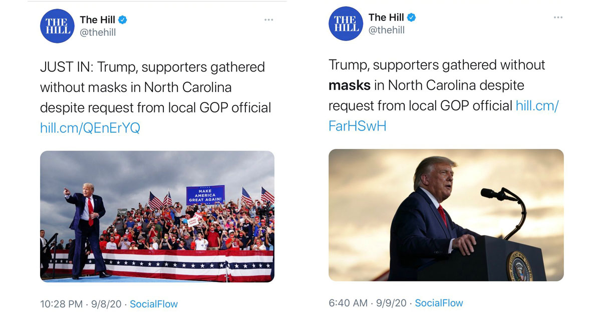 Media Bias by Photo The Hill Draws Criticism for Trump Crowd Pic